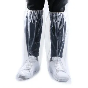 防滑一次性鞋套防水套鞋防尘可重复使用的防雨高帮雨靴鞋套靴子