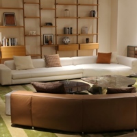 Modernes Weißes Nordisches Samt-Bezogenes Ecksofa-Set Minimalistisches Modulares Sofa für Wohnzimmer Villa Hotel Apartment