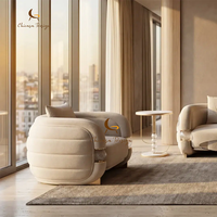 Canapé moderne blanc rembourré 2-3 places, luxe léger, pour salon, causeuse, ensemble de canapés en cuir, mobilier