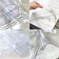 Nappe transparente en PVC super claire de 1,5 mm, imperméable et anti-taches, idéale pour la fabrication de housses de table DIY pour table à manger