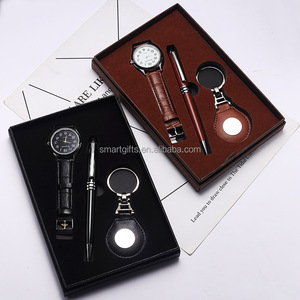 Coffrets cadeaux simples pour anniversaire <span class=keywords><strong>2022</strong></span>, porte-clés, stylo signature, et ensembles de ceinture en cuir et <span class=keywords><strong>montre</strong></span> pour hommes - Product Image 2