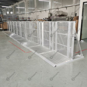 Kkmark Direct Deal CBHQ pieghevole evento portatile spettacolo in alluminio barriere della polizia Mojo barricata palco controllo folla barriera - Product Image 4