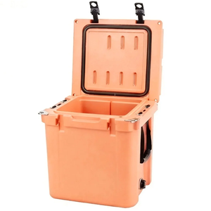 Offre Spéciale Nouveau Design Conteneur Isotherme Rotomoulé <span class=keywords><strong>en</strong></span> Plastique 33QT Double Compartiment Portable pour Glace Sèche et Livraison Alimentaire - Product Image 3