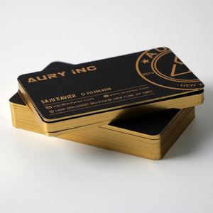 Custom Design Logo Luxury Gold Foil Stamping Business <b>Card</b> Printing Wholesale Personalized Embossed Visit Thank You Paper <b>Cards</b> - Product Image 2