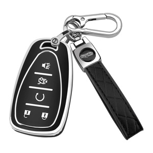 Kunasi – housse de clé de voiture Chevy avec porte-clés, coque de clé en TPU souple pour Equinox <span class=keywords><strong>Malibu</strong></span> Camaro Cruze Blazer Traverse Trax - Product Image 2