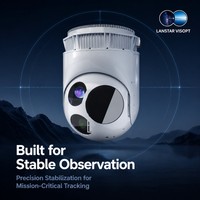 Charge utile stabilisée pour drone avec caméra thermique MWIR refroidie de haute précision, télémètre laser longue portée et designateur laser