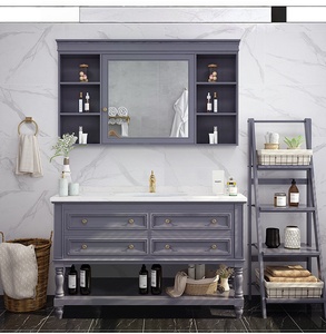 Mueble de baño americano con lavabo de pie, lavabo de baño de pizarra, mueble de baño. - Product Image 6