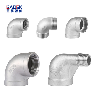 Chất lượng cao công nghiệp nam nữ chủ đề <span class=keywords><strong>SS304</strong></span> SS316 90 độ giảm đường phố khuỷu tay - Product Image 1