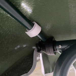 كرسي سرير معلق عالي الجودة من 3 أشخاص بتصميم حديث للأماكن الخارجية من المعدن من حيث السقف - Product Image 3