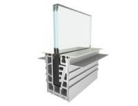 Systèmes de garde-corps en verre à canal en U en aluminium modulaire, balustrades de couloir encastrées au sol, mains courantes