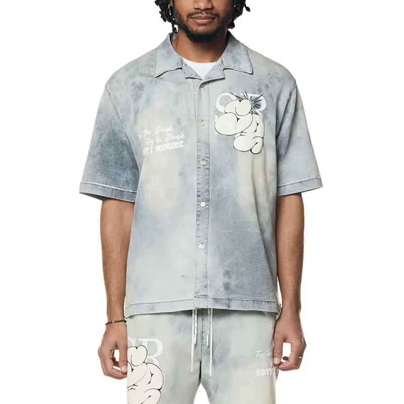 Hot Selling Custom Cotton Acid Washed