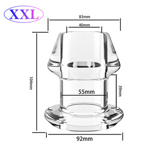 Hollow Transparent <strong>Anal</strong> Plug for Men Begainner <strong>Anal</strong> Expand Erotic Toys - Product Image 6
