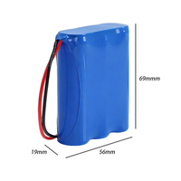 Paquete de Baterías de Litio LiCoO2 de 11.1V 3S1P 18650 INR18650 3500mAh con Protección BMS Inteligente Integrada