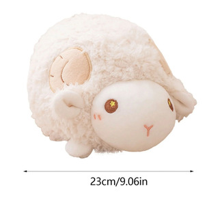 Peluche <span class=keywords><strong>mouton</strong></span> bébé adorable OEM 8595 personnalisée avec corps rond et visage mignon, poupées animales douces pour enfant, compagnon de sommeil - Product Image 2