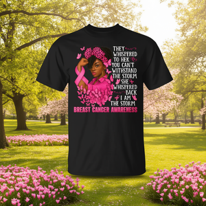 Camiseta negra Warrior Pink Ribbon para concienciación sobre el cáncer de mama, talla grande para mujer - Product Image 3