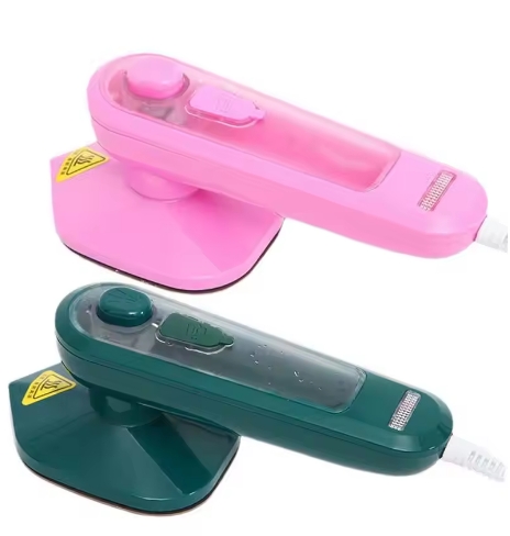 Portable Travel Steamer Handheld Small Steam Iron Space Saving Steamer Household Clothes Steam Iron for Home Dormitory Apartment