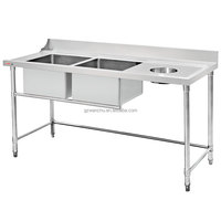 Table de travail en acier inoxydable pour la triage des aliments, usage intensif, industriel, commercial, cuisine, restaurant, table de collecte des plats, usine