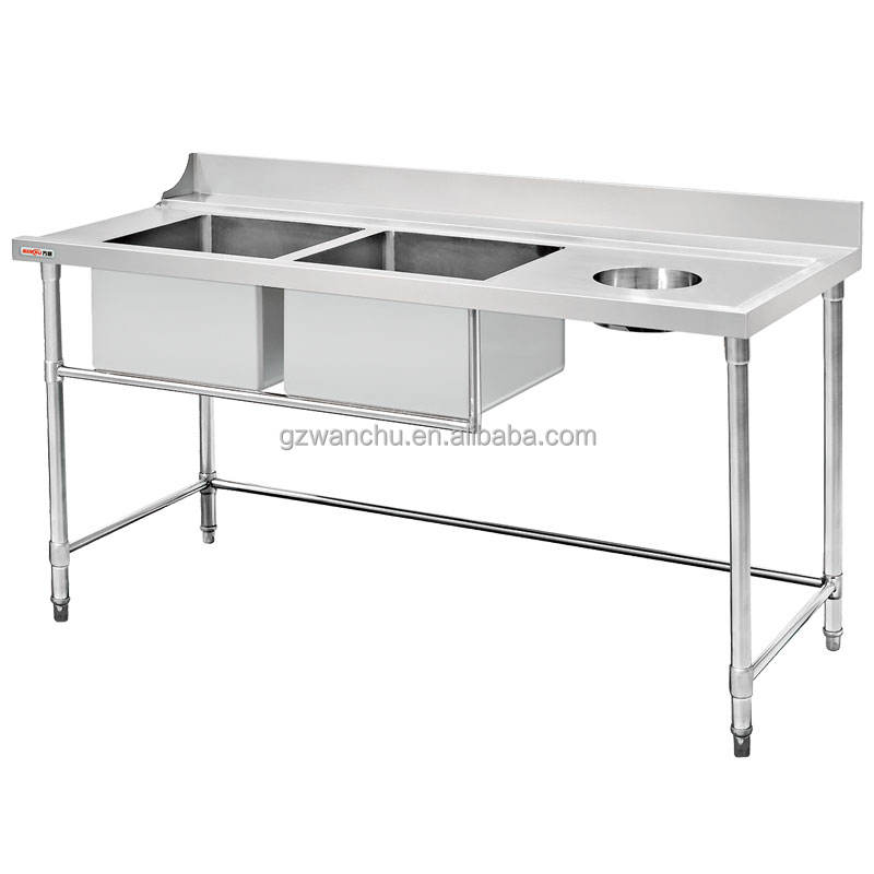 Heavy Duty Stainless Steel Kitchen Work Table - Industrial Food Sorting ...