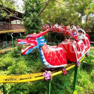 เครื่องเล่นรถไฟเหาะดราก้อนโรลเลอร์โคสเตอร์สำหรับสนามหลังบ้าน เหมาะสำหรับครอบครัว ขาย - Product Image 4