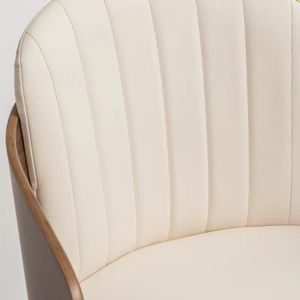 Taburete de <span class=keywords><strong>Bar</strong></span> Italiano de Lujo, Silla de <span class=keywords><strong>Bar</strong></span> de Cuero de Silla de Montar, Taburete Alto Simple con Respaldo para Hotel, Silla de <span class=keywords><strong>Bar</strong></span> de Diseño - Product Image 3