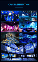 Kids Zone Amusement Center Dynamic Touch Ground Display Floor Projecteur interactif Projet d'exposition de matériaux métalliques