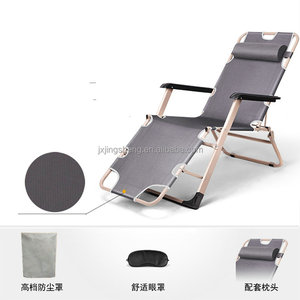 Chaise lune pliable inclinable avec structure en <span class=keywords><strong>bois</strong></span> et tissu Oxford, portable, pour la plage, la piscine, le patio, le salon, le parc - Product Image 5