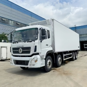 รถบรรทุกตู้เย็นตงเฟิง 8x4 พวงมาลัยซ้าย/ขวา รถตู้แช่แข็ง รถบรรทุกขนส่งสินค้า ขาย - Product Image 4