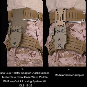 Artex Tactische <span class=keywords><strong>Drop</strong></span> Leg <span class=keywords><strong>Holster</strong></span> Dijgordel Platform <span class=keywords><strong>Holster</strong></span> Adapter Basis Voor Glockkk 17 19 <span class=keywords><strong>M9</strong></span> Taille Platform Snelle Vergrendeling - Product Image 5
