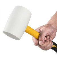 Marteau en caoutchouc blanc élastique Zhengtong pour l'installation de carreaux de céramique, qualité industrielle, bricolage, poignée en plastique antidérapante, OEM 1