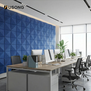 Panel Tridimensional de Fibra de Poliéster, Material de Decoración de <span class=keywords><strong>Paredes</strong></span> con Aislamiento Acústico y Reducción de Ruido <span class=keywords><strong>para</strong></span> Múltiples Escenarios - Product Image 2