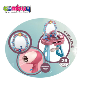 Jeu de simulation de <span class=keywords><strong>maquillage</strong></span> pour enfants, table de <span class=keywords><strong>maquillage</strong></span> et chaises pour filles - Product Image 2