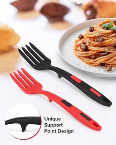 <b>Silicone</b> Cooking Fork and Spoon Heat-resistant Cooking Tools and Utensils for Easy Mixing of <b>Baking</b> and Stirring Eggs - Product Image 4