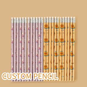 Lápices Kawaii Reutilizables con Logotipo Personalizado, Útiles Escolares, Papelería Creativa, Lápices de Dibujos Animados para Niños, Juego de Lápices de Colores Estándar - Product Image 5