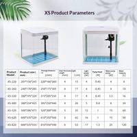 Aquarium de bureau minimaliste 5L avec couvercle, petit aquarium rectangulaire en verre pour poissons rouges, tortues, salon, maison d'animaux