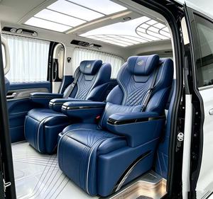Asiento de Capitán para Van de Negocios de Lujo <span class=keywords><strong>Azul</strong></span> <span class=keywords><strong>Marino</strong></span>, con Masaje Eléctrico, Ventilación y Reclinación, Asiento VIP Modificado para MPV y Minibús - Product Image 5