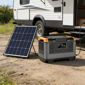 Poforce EU Plug Battery Power Station 2400W Pure Sine Wave MPPT <b>Solar</b> <b>Generator</b> Bank 230V Outdoor Energy Supply T20 2016Wh Capac - Product Image 5