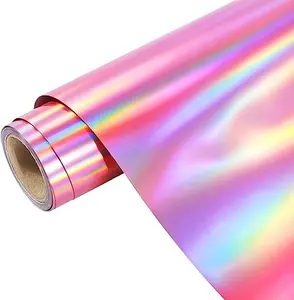 High Quality Holographic Diy Heat Transfer Foil Aluminum Foil Adhesive Heat Transfer Vinyl Foil