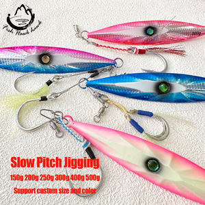 เหยื่อจิ๊กโลหะเรืองแสง VIP สำหรับ<span class=keywords><strong>ตก</strong></span><span class=keywords><strong>ปลา</strong></span>ทะเลน้ำเค็ม น้ำหนัก 150 กรัม 200 กรัม 250 กรัม 300 กรัม 400 กรัม 500 กรัม - Product Image 2