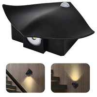Lampe murale rechargeable à détecteur de mouvement, applique murale LED sans fil design raie manta, veilleuse murale pour chambre, couloir, escalier