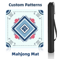 Tapis de Mahjong Américain en Néoprène Pliable Portable Antidérapant Résistant à l'Usure Design Minimaliste Moderne pour le Divertissement