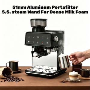 Macchina per Espresso Professionale da 20 Bar per Casa con Macinacaffè, Macchina per <span class=keywords><strong>Cappuccino</strong></span> ed Espresso Personalizzabile - Product Image 3