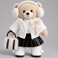 Ensemble de vêtements pour poupées et animaux en peluche personnalisés OEM/ODM, en PU, compatibles avec les poupées de 16 pouces (40 cm) et les ours en peluche pour enfants