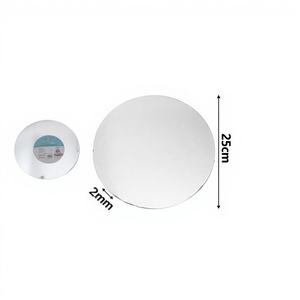 แผ่นรองเค้กทรงกลมสีเงินขนาด 25 ซม. หนา 2 มม. รุ่น 61046 สำหรับการอบและจัดแสดง - อุปกรณ์ตกแต่งเค้ก - Product Image 1