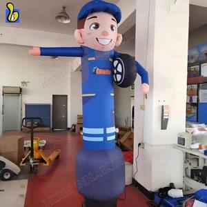 Garçon commercial bon marché de danseur de main de vague extérieure avec le ventilateur pour le magasin de pneu - Product Image 1