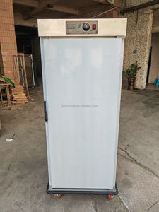 Venta caliente comercial banquete eléctrico carro móvil 11 bandejas calentador de alimentos carro vertical calentado gabinete de sujeción con rueda - Product Image 3
