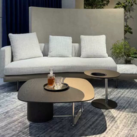 Nouveau Simple lumière italienne luxe Rock plaque crème moderne minimaliste salon maison petite unité combinaison thé Table basse
