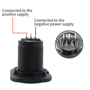 เครื่องวัดแรงดันไฟฟ้าดิจิทัลขนาดเล็กแบบแผงหน้าปัด LED, เครื่องวัดแรงดันไฟฟ้าแอมมิเตอร์และแอมป์มิเตอร์ดิจิตอลสำหรับรถยนต์ - Product Image 5