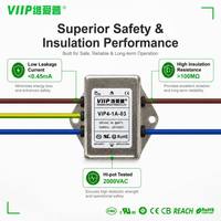 Filtro de Línea de Alimentación EMI Monofásico VIIP VIP4-1A-03 3A de Ultra Baja Fuga 115/250VAC para Equipos Médicos