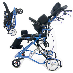 Silla de ruedas portátil para niños con parálisis cerebral, Silla ultraligera de ruedas, silla de ruedas plegable para viajes - Product Image 1
