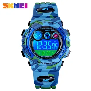 SKMEI 1547 Kinder LED Elektronische Digitaluhr Stoppuhr Uhr 2 Zeit Kinder Sport uhren 50M Wasserdichte Armbanduhr Für Mädchen